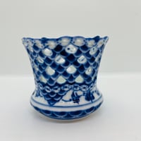 《Royal Copenhagen》  ブルーフルーテッド　シガレットカップ／小型ベース-A