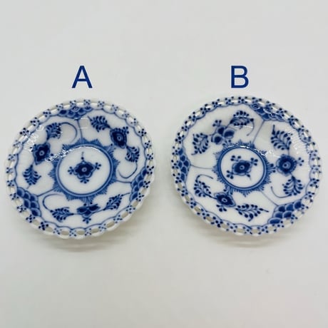 《Royal Copenhagen》  ブルーフルーテッド　ミニプレート / バターディッシュ-A
