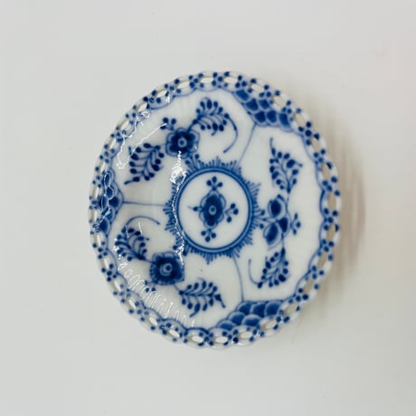 《Royal Copenhagen》  ブルーフルーテッド　ミニプレート / バターディッシュ-A