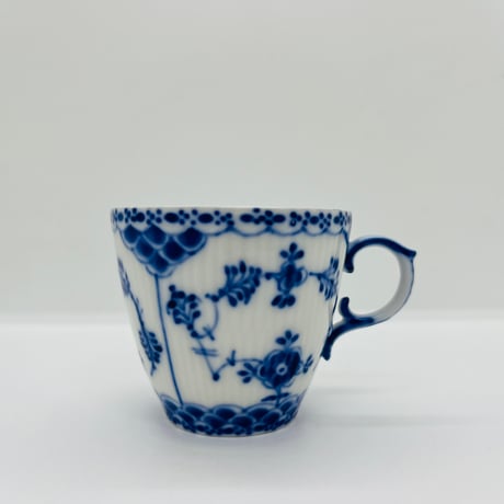 《Royal Copenhagen》  ブルーフルーテッド　モカカップ -A