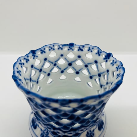 《Royal Copenhagen》  ブルーフルーテッド　シガレットカップ／小型ベース-A