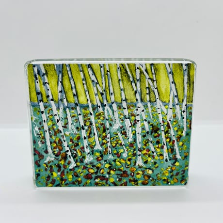 【Helja Liukko-Sundstrom】白樺のガラスカード《Iittala》