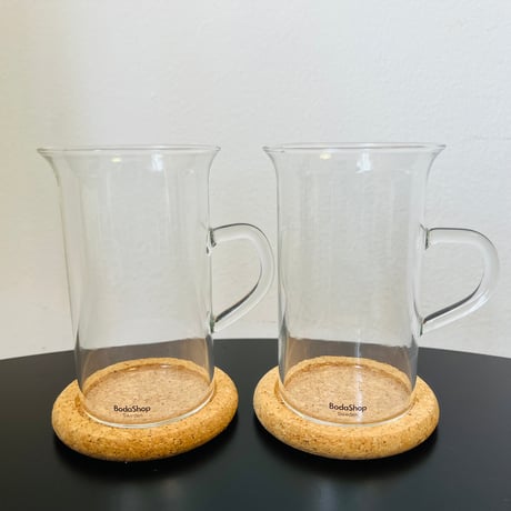 【Signe Persspon-Melin/シグネペーションメリン】耐熱ロンググラス＋コルクマット　2客セット《Boda Shop》