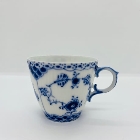《Royal Copenhagen》  ブルーフルーテッド　モカカップ -A