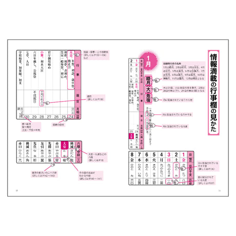 令和9年 こよみを使って年中行事を楽しむ本 2027年版 暦 こよみ A5判 運勢 吉方位 吉日 大安 一粒万倍日 六輝 選日 年中行事 カレンダー 開運