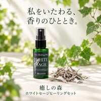 癒しの森 ホワイトセージヒーリングセット ミスト50mL・葉約10g 浄化の香りを楽しむ リフレッシュ