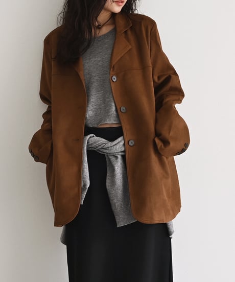 Fake Suede Tailored Jacket t1911-336