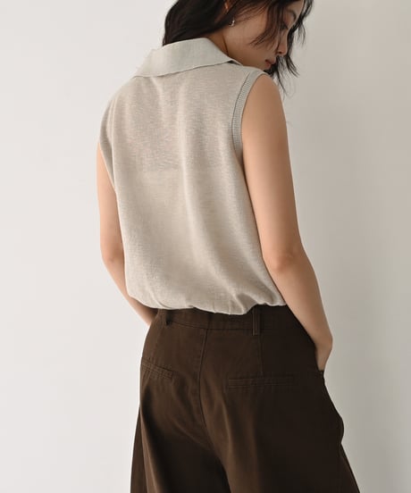 Sheer Nosleeve Knit t1911-416