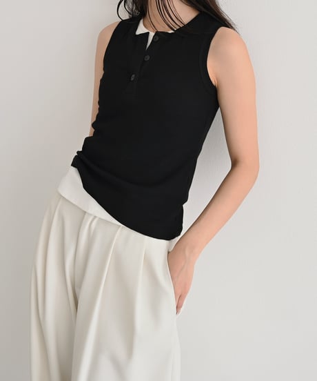 Henry Neck Tank Top t1911-411