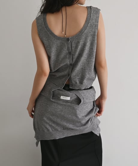 Layered Knit Cardigan t1911-567
