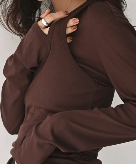 Tank Set Layered Cardigan t1911-578