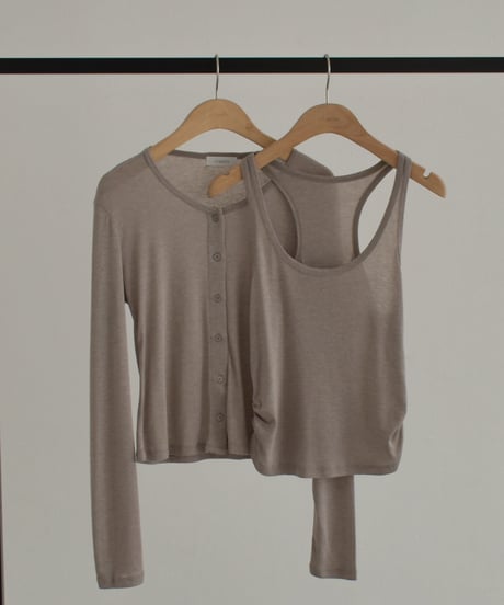 Tank Set Layered Cardigan t1911-578