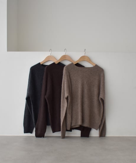 Wool Cashmere Knit Pullover t1911-585