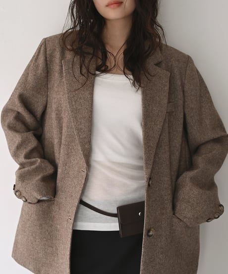 Herringbone Wool Jacket t1911-589