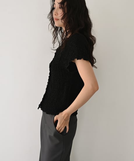 French Sleeve Shirring Cardigan t1911-559