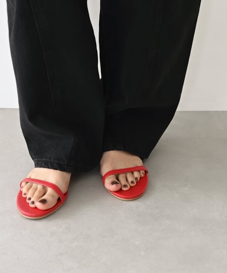 Strap Flat Sandal（Red） s1912-48