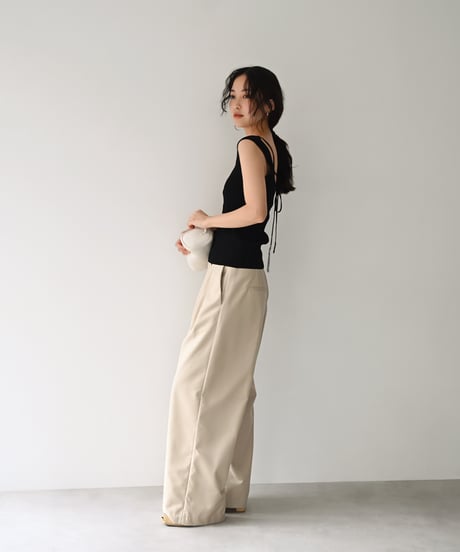Square Neck Knit Tank np-t1911-556
