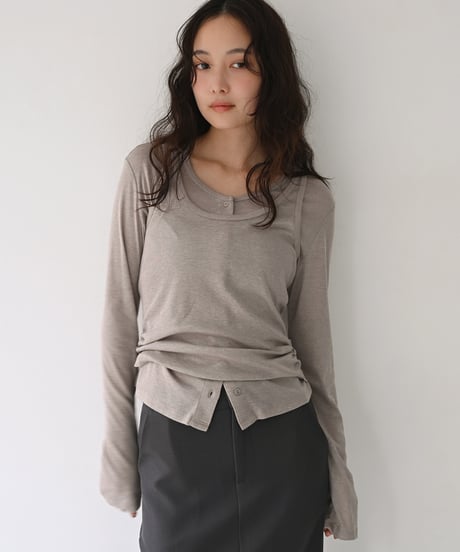 Tank Set Layered Cardigan t1911-578
