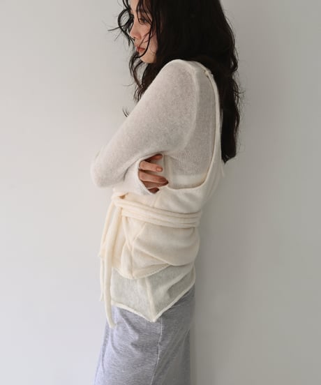 Layered Longsleeve Sheer Knit t1911-574