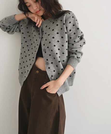 Dot Knit Cardigan t1911-573