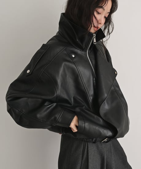 Fake Leather Blouson t1911-565