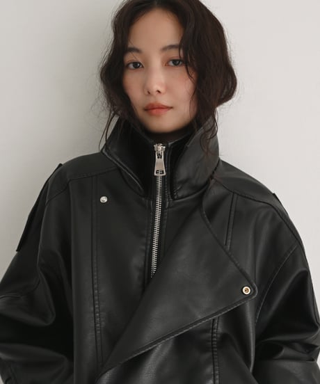 Fake Leather Blouson t1911-565