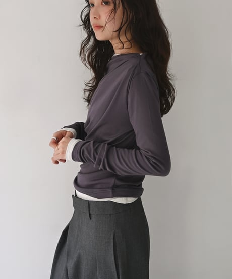 Oneshoulder Drape Tops np-t1911-577