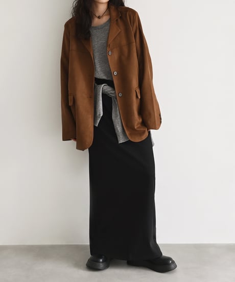 Fake Suede Tailored Jacket t1911-336