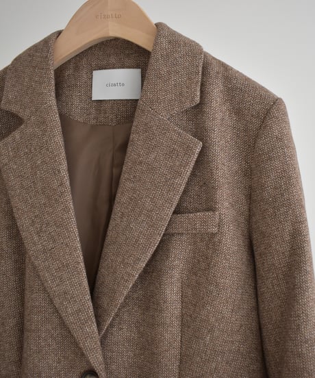 Herringbone Wool Jacket t1911-589