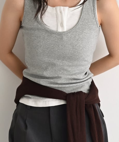 Henry Neck Tank Top t1911-411