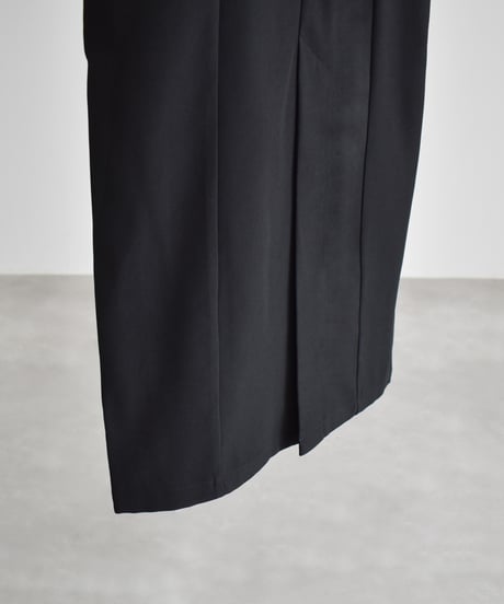 Square Neck Long Onepiece（Black）op-0202009565