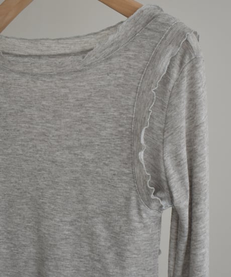 Frill Layered Sheer Tops np-t1911-568