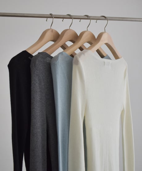 Sheer Rib Knit Tops np-t1911-592