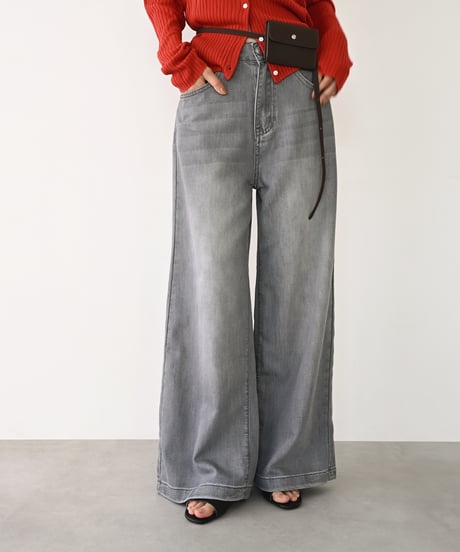 Gray Straight Denim bo2000-203