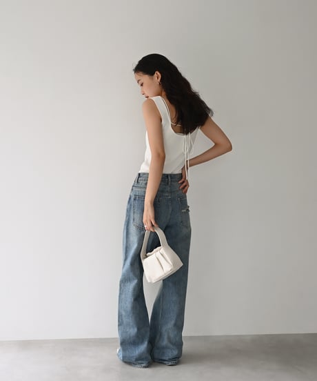 Square Neck Knit Tank t1911-556