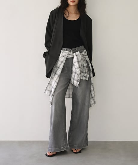 Gray Straight Denim bo2000-203