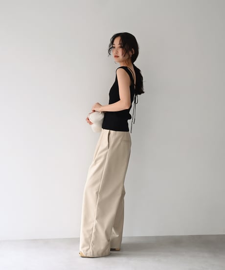 Square Neck Knit Tank t1911-556