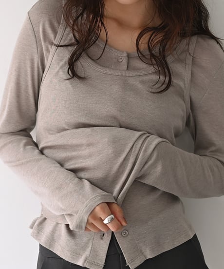 Tank Set Layered Cardigan t1911-578