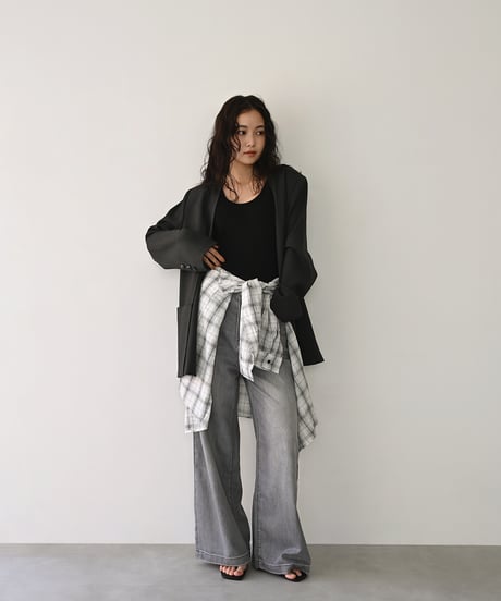 Gray Straight Denim bo2000-203