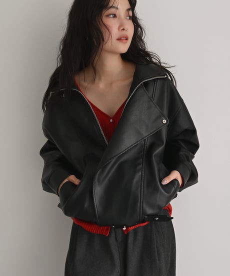 Fake Leather Blouson t1911-565