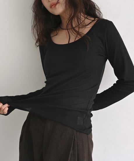 UNeck Sheer Tops np-t1911-597