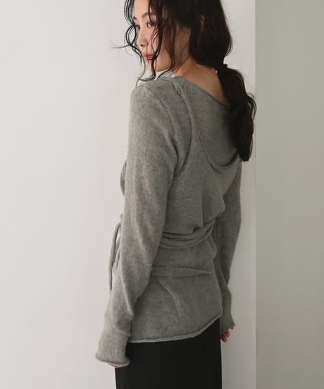 Layered Longsleeve Sheer Knit t1911-574