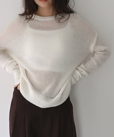 Sheer Knit Tops  t1911-582