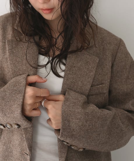 Herringbone Wool Jacket t1911-589