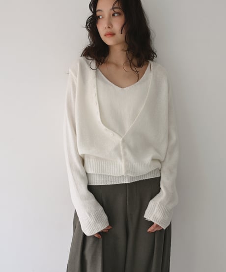 Button Detail Set Knit t1911-576