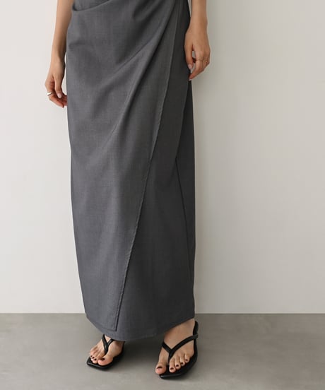 Side Tuck Drape Onepiece（Gray）op-0202009563
