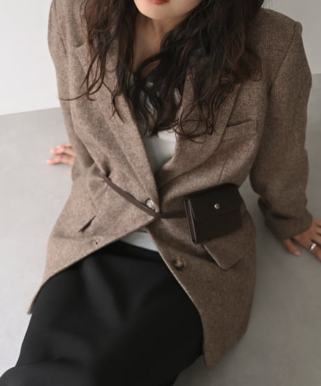 Herringbone Wool Jacket t1911-589