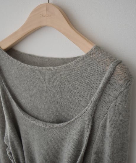 Layered Longsleeve Sheer Knit t1911-574
