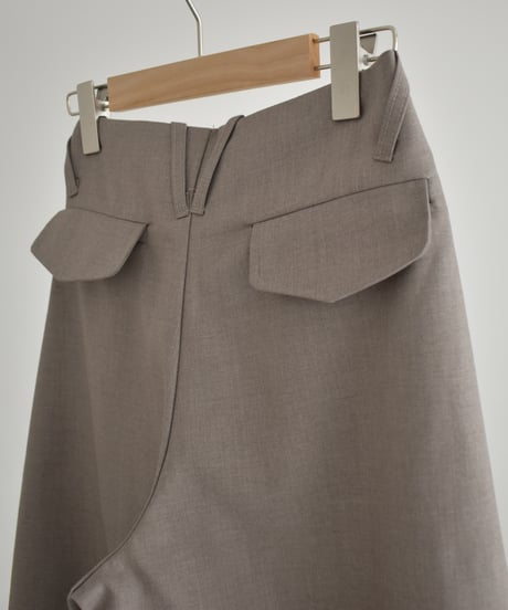 Double Tuck Cocoon Pants (Mocha Greige) bo2000-202