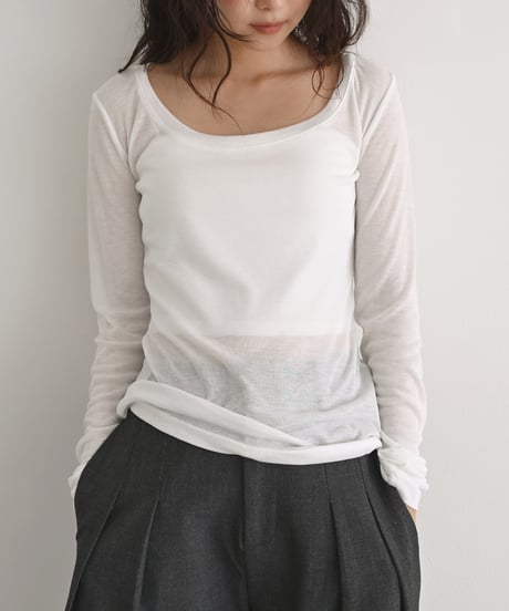 UNeck Sheer Tops np-t1911-597